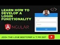 How to develop a Login functionality in Angular Angular Bootcamp