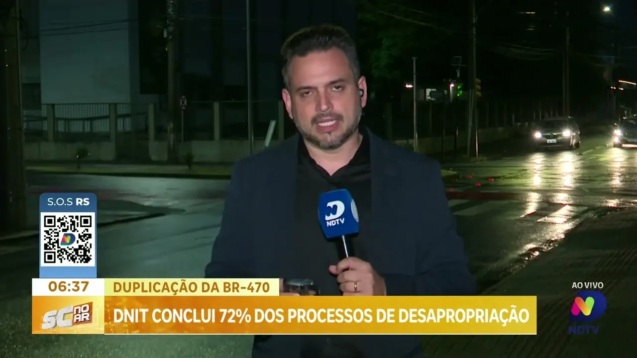 DNIT conclui 72% dos processos de desapropriação da BR-470