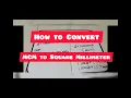 How to Convert MCM Circular Mil to Square Millimeter