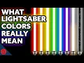 What Lightsaber Colors ACTUALLY Mean Star Wars Film Theory