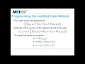 MEI FPT Differential Equations 3 - Numerical solutions Modified Euler method