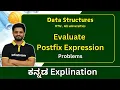Postfix Expression Evaluation - 2025 paper Data Structures Algorithm VTU All universities