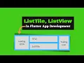 ListView ListView builder Flutter android app development for beginners