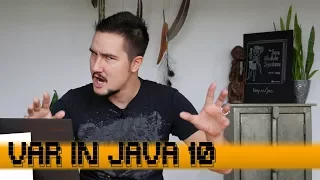 First contact with var in Java 10