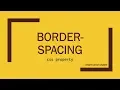 4 border-spacing css property