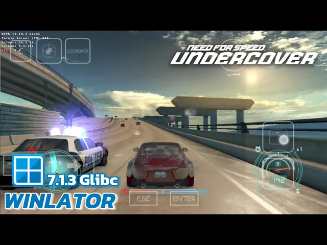 Winlator Glibc (Afei) - Gameplay Need For Speed Undercover (Windows) on Android