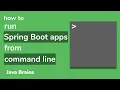 3 ways to run Spring Boot apps from command line - Java Brains