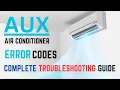 Aux AC Error Codes Aux Air Conditioner Error Codes Troubleshooting Guide