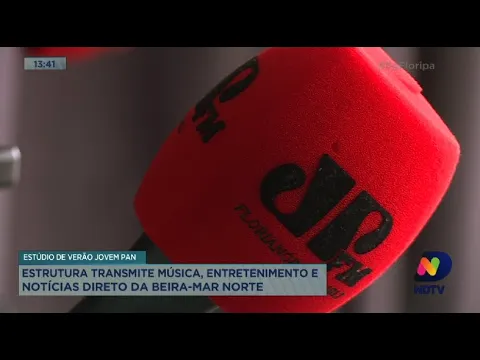 Estúdio de verão da Jovem Pan transmite música, entretenimento e notícias direto da Beira-Mar Norte