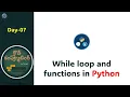 Day07 Python full-stack developer course while loop and functions Cloud Computing In Telugu