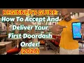 DOORDASH DRIVER Accept and Deliver STEP-BY-STEP App Walkthrough