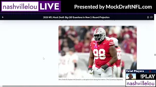 DKDB Update 26 Lou Pickney mock draft live reactions - 2026 NFL Mock Draft Database
