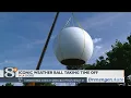 Iconic La Crosse weather ball takes a day off for radar maintenance