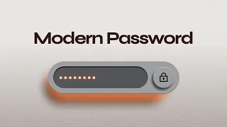 Modern Password Input with Toggle HTML CSS JavaScript