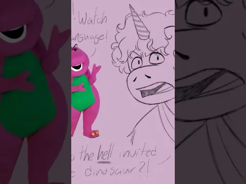 Who Invited the DINOSAUR?!! #buddy #buddymovie #buddycomicdub #buddytheunicorn #barneythedinosaur