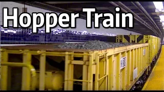 NYC Subway Hopper Train passing Jay St - MetroTech
