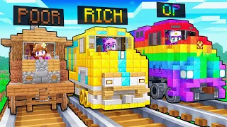 POOR vs OP Train Minecraft Challenge...