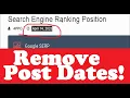 How to Hide Date in Wordpress Posts - No Plugins or Theme Code