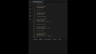 Python Modify Strings