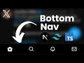Build X s Bottom Nav with Next js 13 and Tailwind CSS