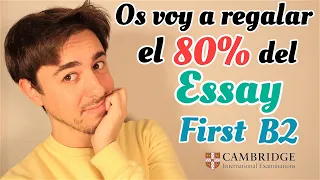 Cómo escribir ESSAY B2 FIRST |WRITING| CAMBRIDGE