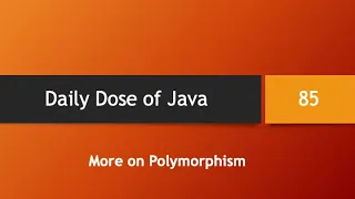 Daily Dose of Java -
