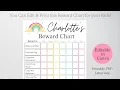 Reward Chart for Kids Canva Template Daily Chore Chart Editable and Printable Template Toddler