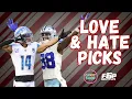 Fantasy Football Week 1 NFL Game s Love Hate Picks