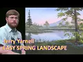 How to Paint a Spring Lake Landscape with Jerry Yarnell Full Acrylic Tutorial