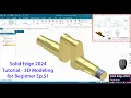Solid Edge 2024 tutorial - 3D Modeling for Beginner Ep 51