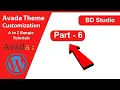 Avada Theme Customization Bangla Tutorials A To Z Part - 6
