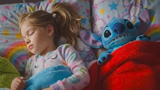 Little Nastya and blue Plush Alive dog like a Stitch Kids animated video