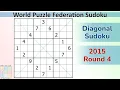 WPF Sudoku 2015 Round 4 - Diagonal Sudoku