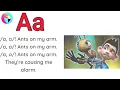 a a Ants on my arm Kids Phonics Rhymes Jolly Phonics Song Aa - Ants on my arm Phonics song