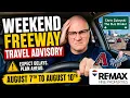 Phoenix Freeway Closures Aug 7 10 Dodgers vs D-Backs Traffic