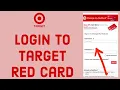 How To Login Target Red Card Account 2023
