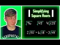 How To Simplify Square Roots Algebra 1
