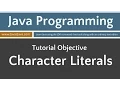 Learn Java Programming - Character Literals