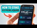 How I Earn Hyperliquid with HYPE Staking Tutorial