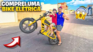 COMPREI UMA BIKE ELÉTRICA 🤩 *era meu sonho