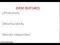 What is ORM and its features