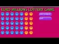 Processing java mode EURO MILLIONS lottery game buttons created with THE GIMP