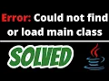 Error Could not find or load main class SOLVED in Java vs code