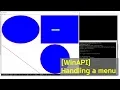 WinAPI Windows Programming using Handling a menu