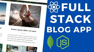 React Node js Full Stack Blog App Tutorial MERN Stack APP Full Course