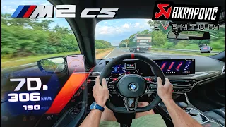 BMW M2 CS as it SHOULD BE! 306KMH on EMPTY AUTOBAHN
