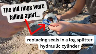 I fixed the hydraulic leaks on my log splitter