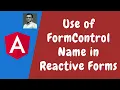 80 Attach the HTML File using the FormGroup with FormControlName using Reactive Forms in Angular