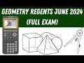Geometry Regents June 2024 Full Exam