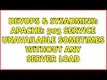 DevOps SysAdmins Apache 503 Service Unavailable sometimes without any server load